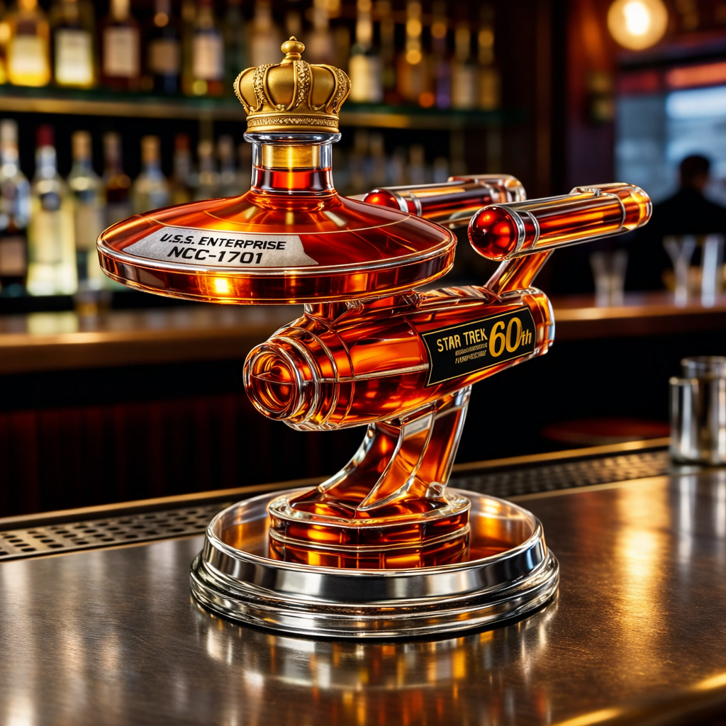 60e anniversaire de l'USS Enterprise - Carafe à whisky