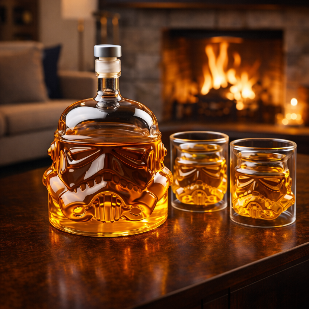 Bouteille de whisky - Édition Star Wars et Verres